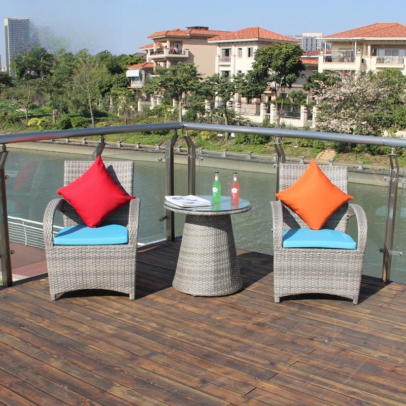 

Rattan Chair Outdoor Furniture Rattan Balcony Table and Chair Outdoor Leisure Imitation Rattan Chair Coffee Table Combination
