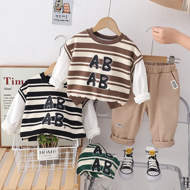 

Boys Clothing Sets Spring Autumn 2024 Children Cotton Sweatshirts Coats Pants 2pcs Sports Suit For Baby Tracksuits Kids Outfits