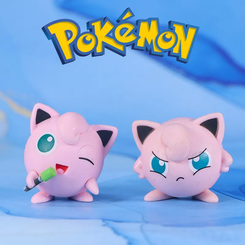 

WCT Official Singing Angry Jigglypuff Figure Pokemon Model Statue Collectible Toy