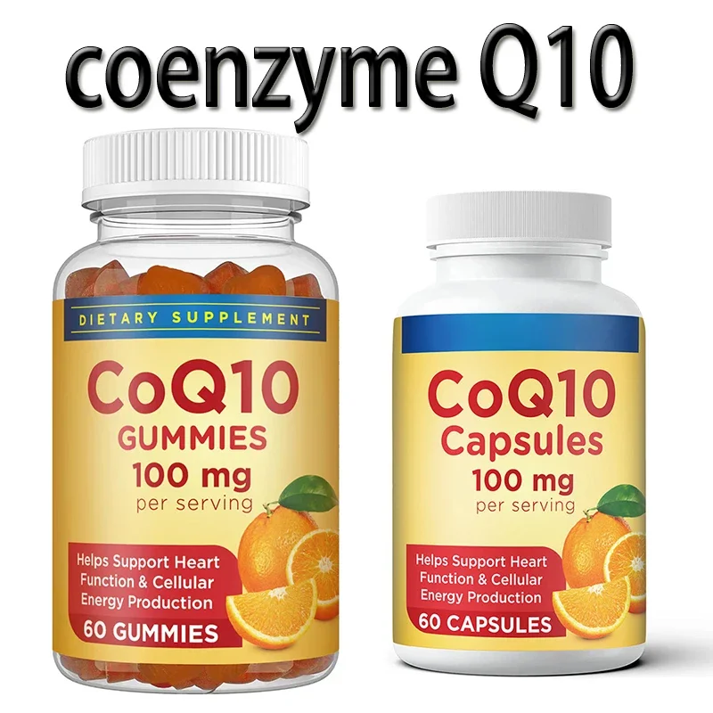 1 set of Coenzyme Q10 Capsules+Soft Candy Health Food