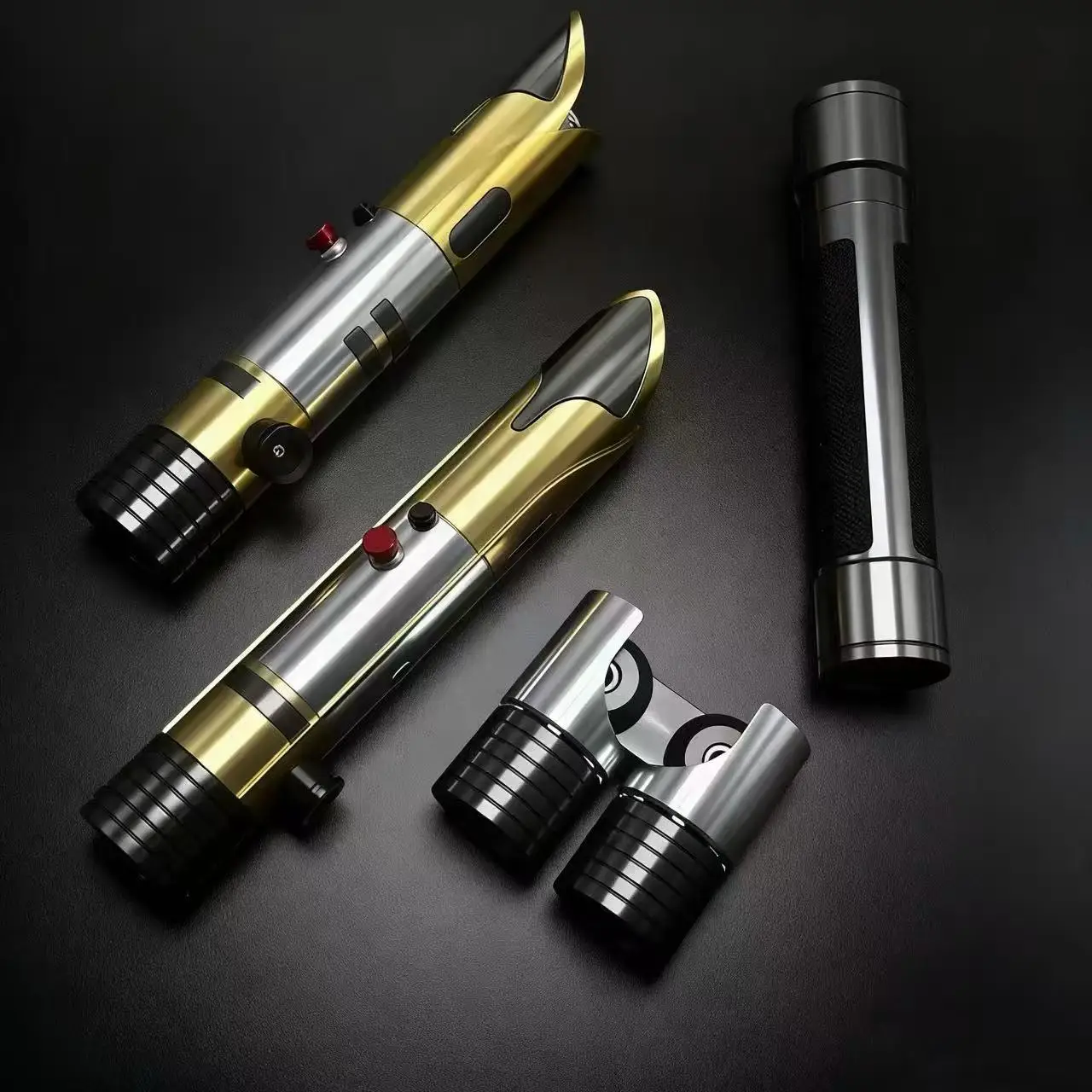 

Пустая ручка Двуглавый световой меч Temple Guard Proffie2.2 чувствительный к прикосновению, качели гладко, металлическая текстура, двойной.