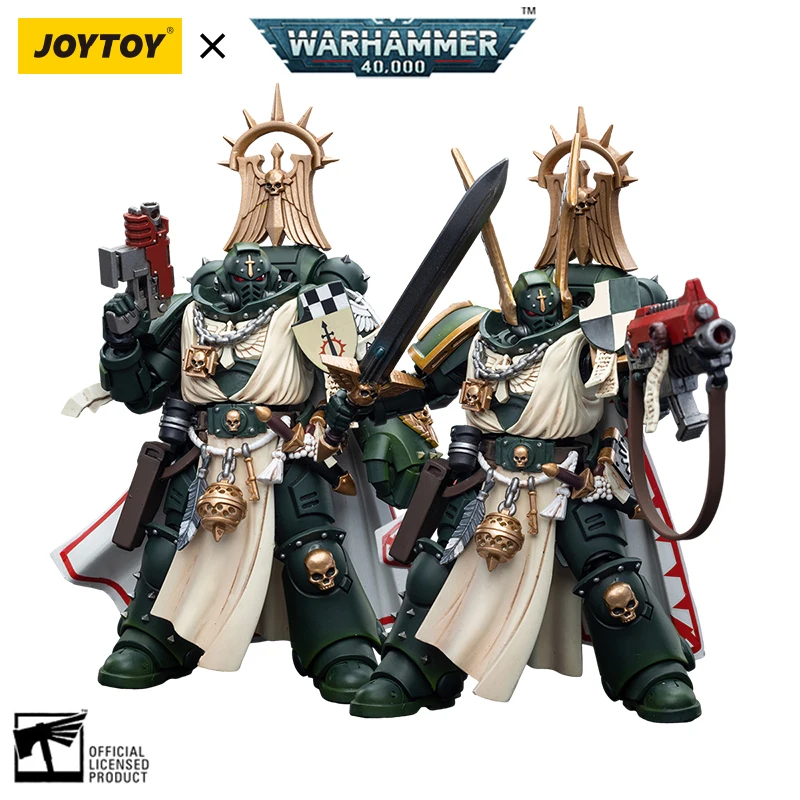 

JOYTOY Warhammer 40k 1/18 Action Figures Anime 12cm Dark Angels Master Lazarus Master with Power Fist Collection Model Toys