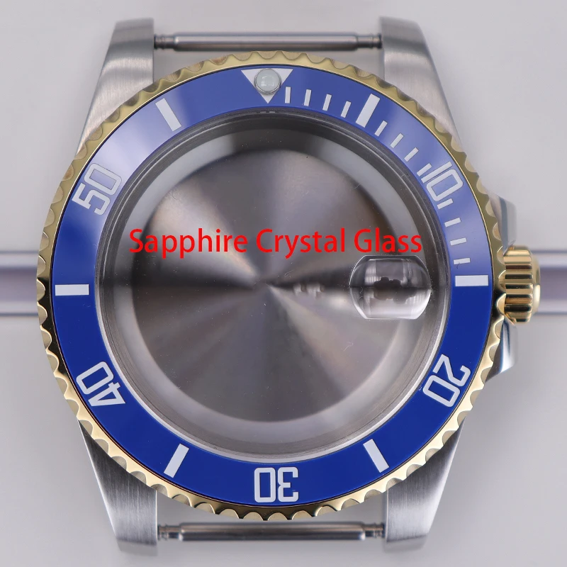 40mm High Quality Watch Case C3 Ceramic Bezel Sapphire For Nh35 Nh36 Miyota 8215 Eta 2824 PT5000 Movement Watch Stainless Steel