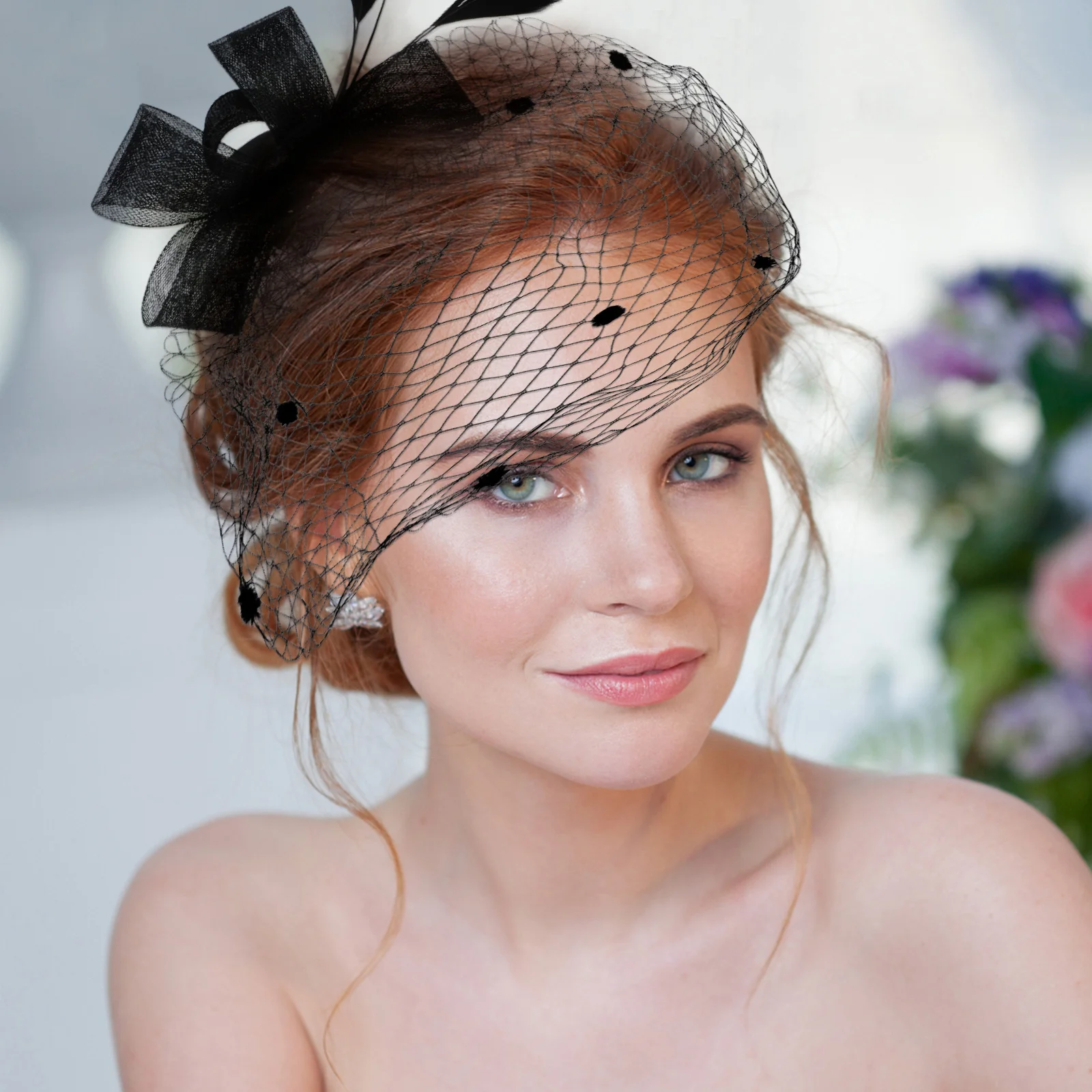 

Elegant Birdcage Veil Wedding Veil Fascinator Durable Mesh Bridal Hair Accessory Tea Party Hat Fascinator Hat Tea Hats for Women