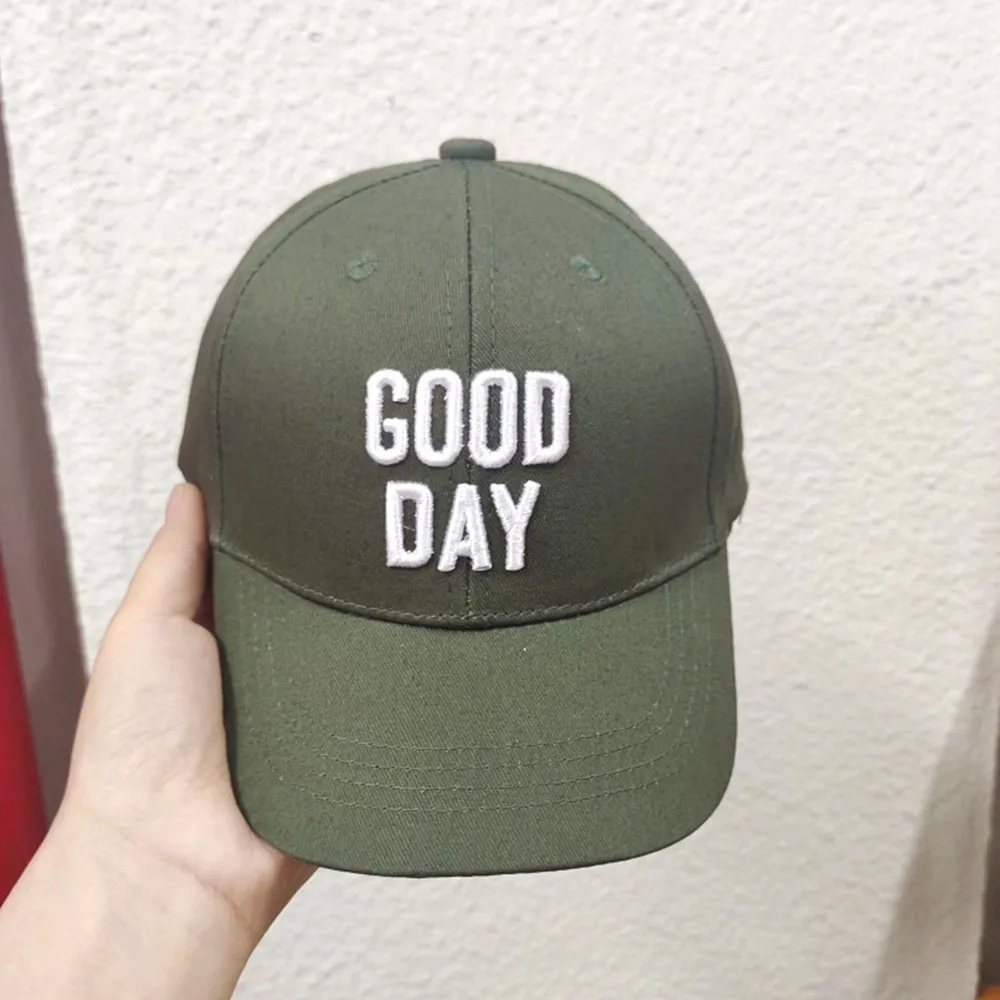 Cool New Kids Children Baseball Cap Good Day Letter Embroidery Four Seasons Boys Girls Popular Hip Hop Sun Cap Hat DropShipping