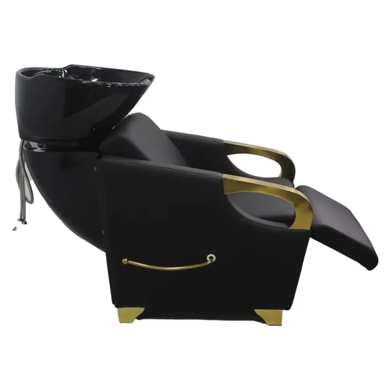 

Backwash Ceramic Shampoo Bowl Sink Chair Shampoo Chair Station Spa Salon Beauty Bowls Shampoo Chair