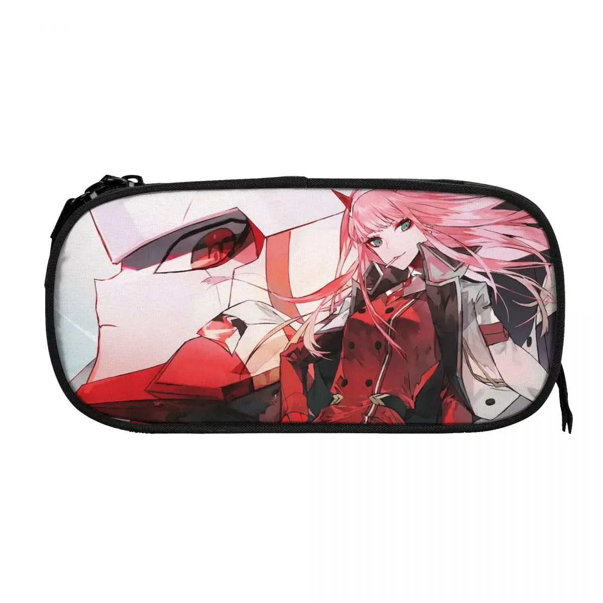 Darling In The FRANXX Zero Two Big Capacity Pencil Pen Case Office College School Large Storage Bag Pouch Holder Box Organizer