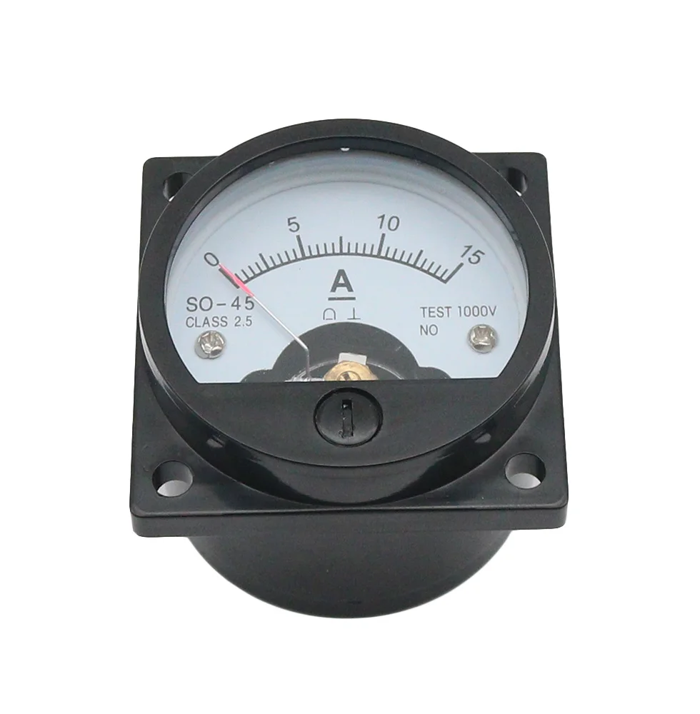 SO-45 DC Ammeter Analog Pointer Meter DC1A2A3A5A10A15A20A30A Electrical Testing Current Tester