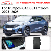 Car Wireless Mobile Phone Charger Center Console Storage QI 18W iPhone fast charge for Trumpchi GAC GS3 Emzoom 2023-2025
