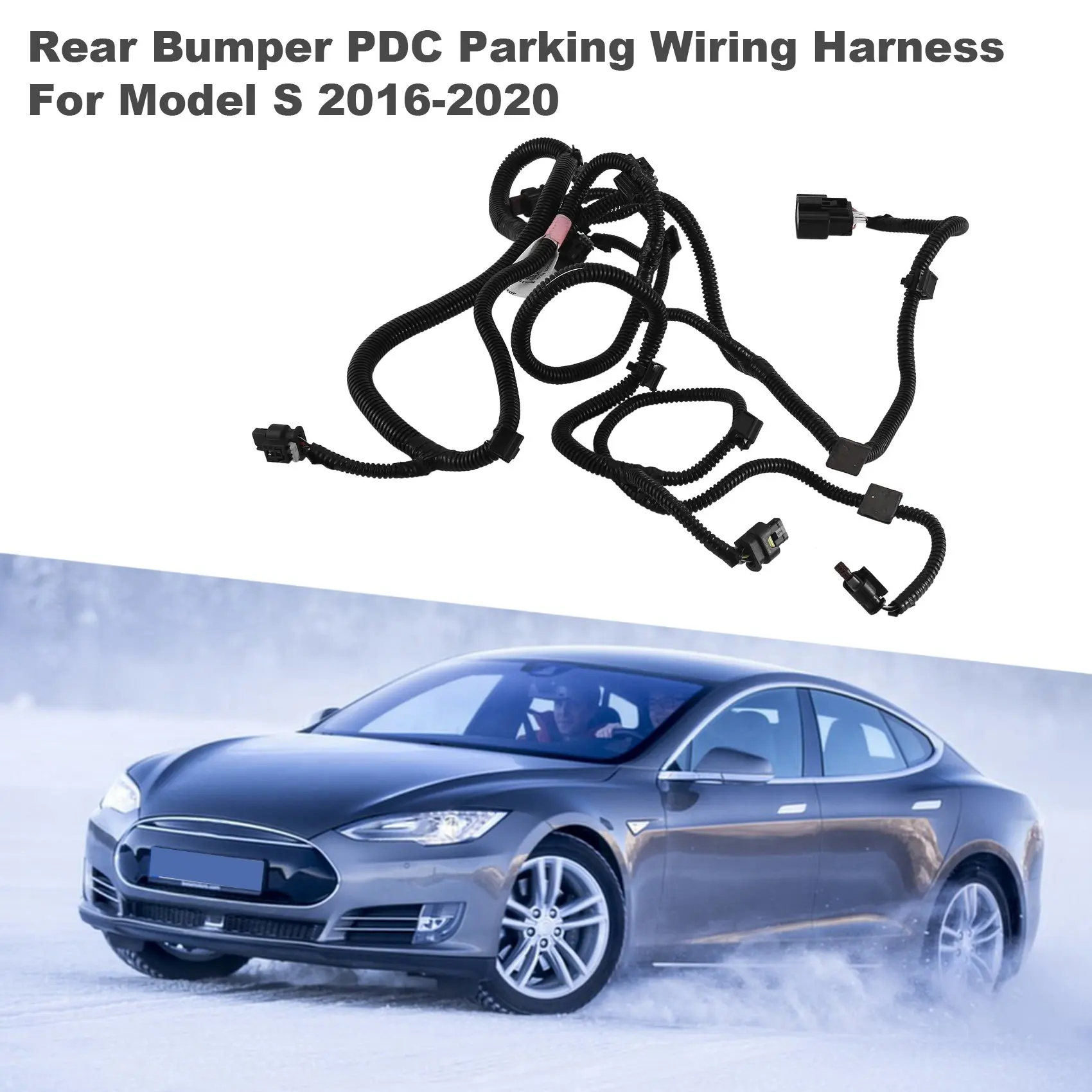 

L81A 2025-1004421-04-T002 Car Rear Bumper Wiring Harness Sensor For Tesla Model S 2016-2020