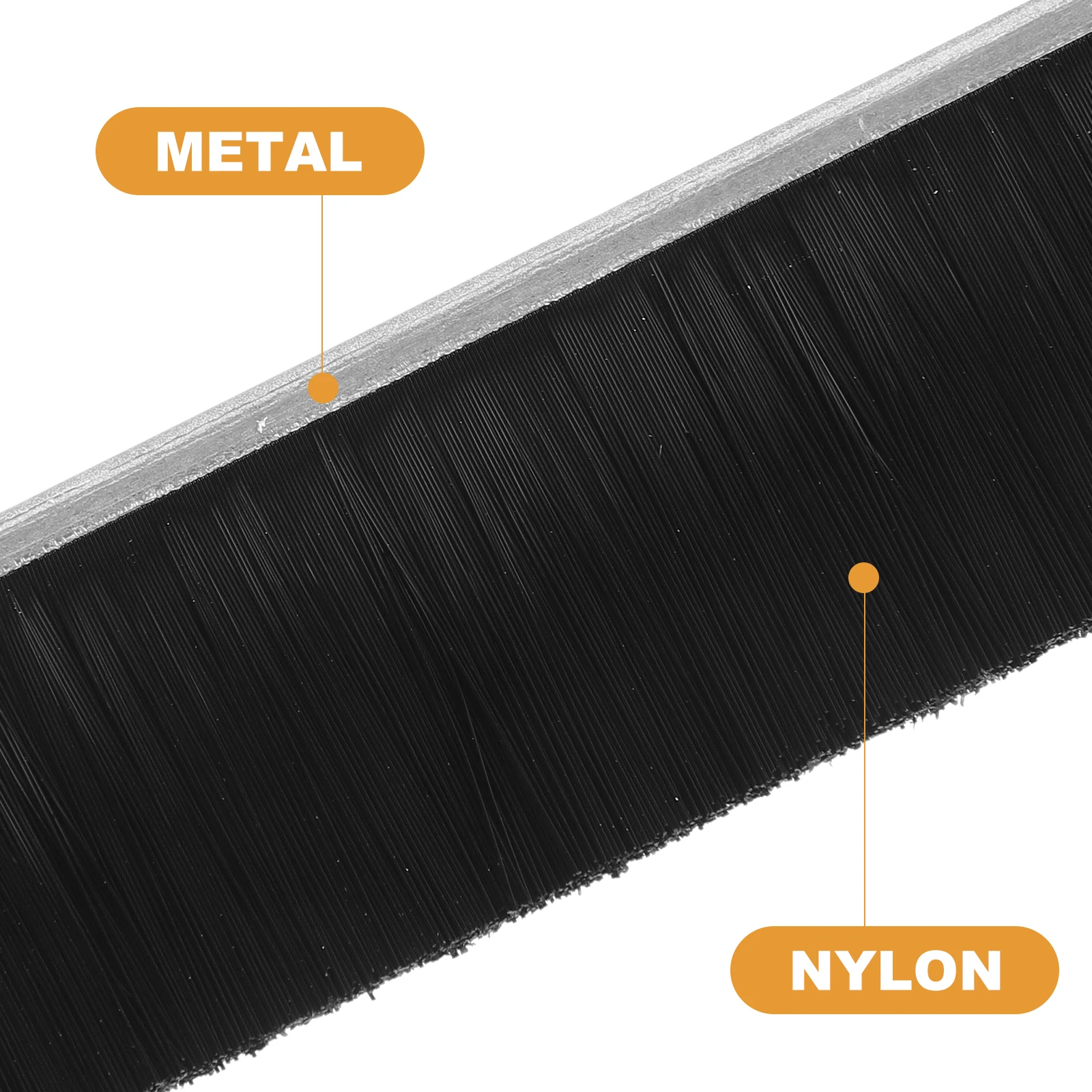 

2Pcs Mailbox Lid Seal Brush Dust Cleaning Nylon Strip Durable Bristle Brush For Office Home Letter Box Waterproof