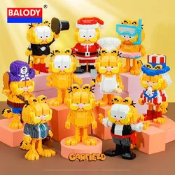 BALODY Kawaii High Quality Garfield Puzzle Block Originality Pirate Santa Claus Image Play Anime Peripheral Kids Christmas Gift