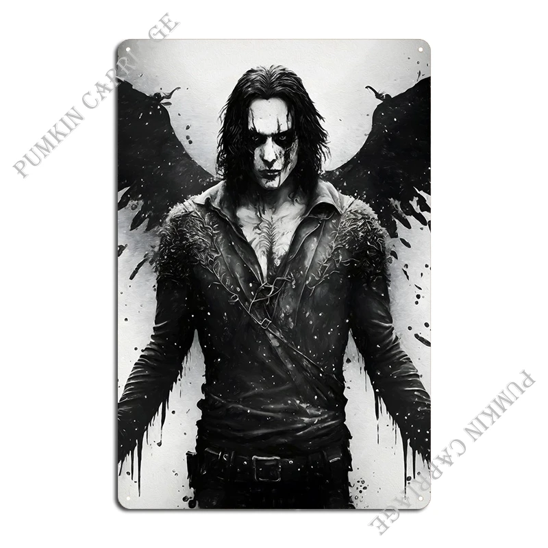 Eric Draven Metal Plaque Poster Printing Wall Plaque Wall Decor Printing Wall Decor Tin Sign Poster