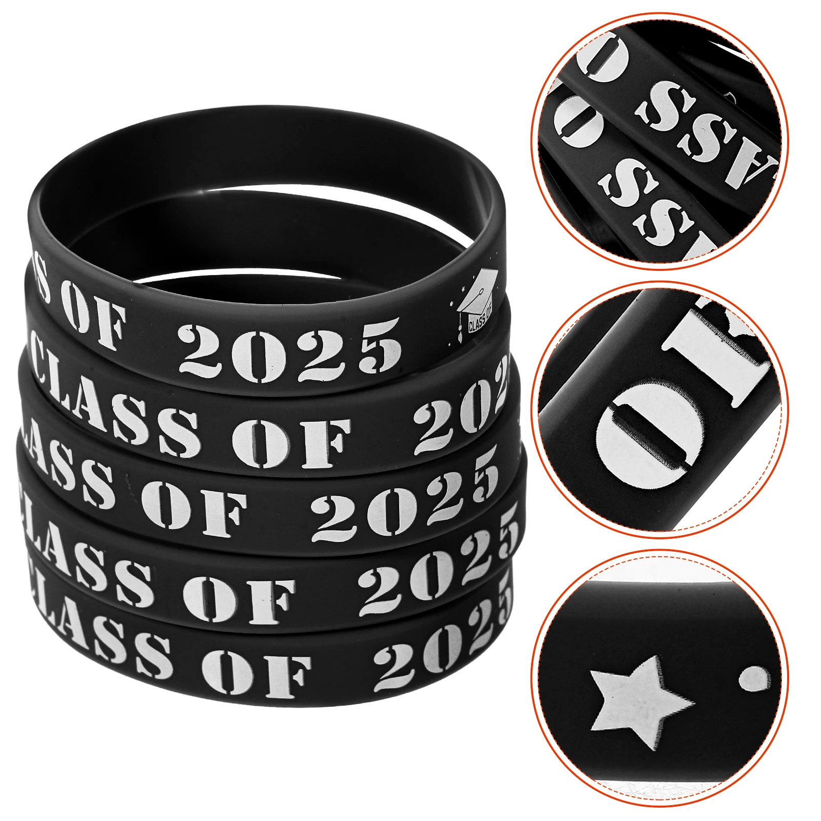 

Class Graduation Bracelet Silicone Bracelets Jewelry Wristband Gel