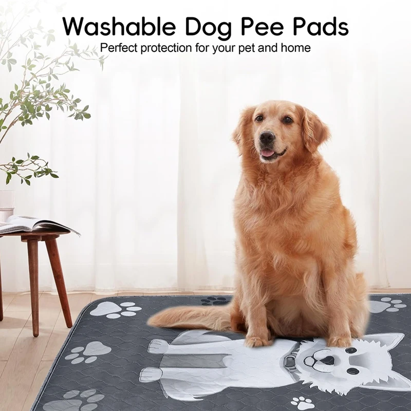 HOT SALE Reusable Puppy Pads 2 Pack 36Inchx41inch Washable Peepads For Dogs Training, Super Absorbent Wee Wee Dog Peepads