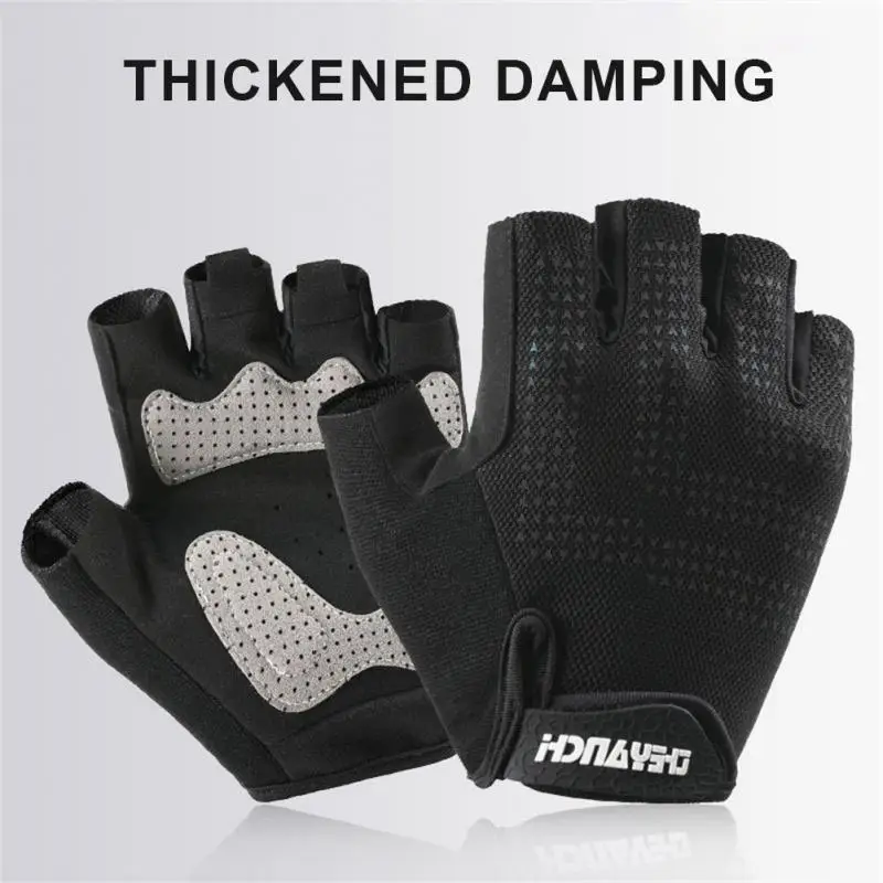 Cycling Gloves For Men And Women Outdoor Anti-slip Bicycle Half Finger Anti-slip Breathable Shock Fitness Driving Cycling Gloves