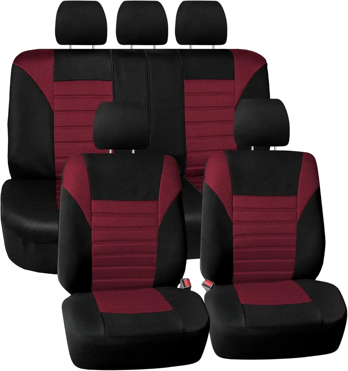 

Universal 3D Air Mesh Car Seat Covers Full Set - Airbag Compatible, Washable for SUV Sedan