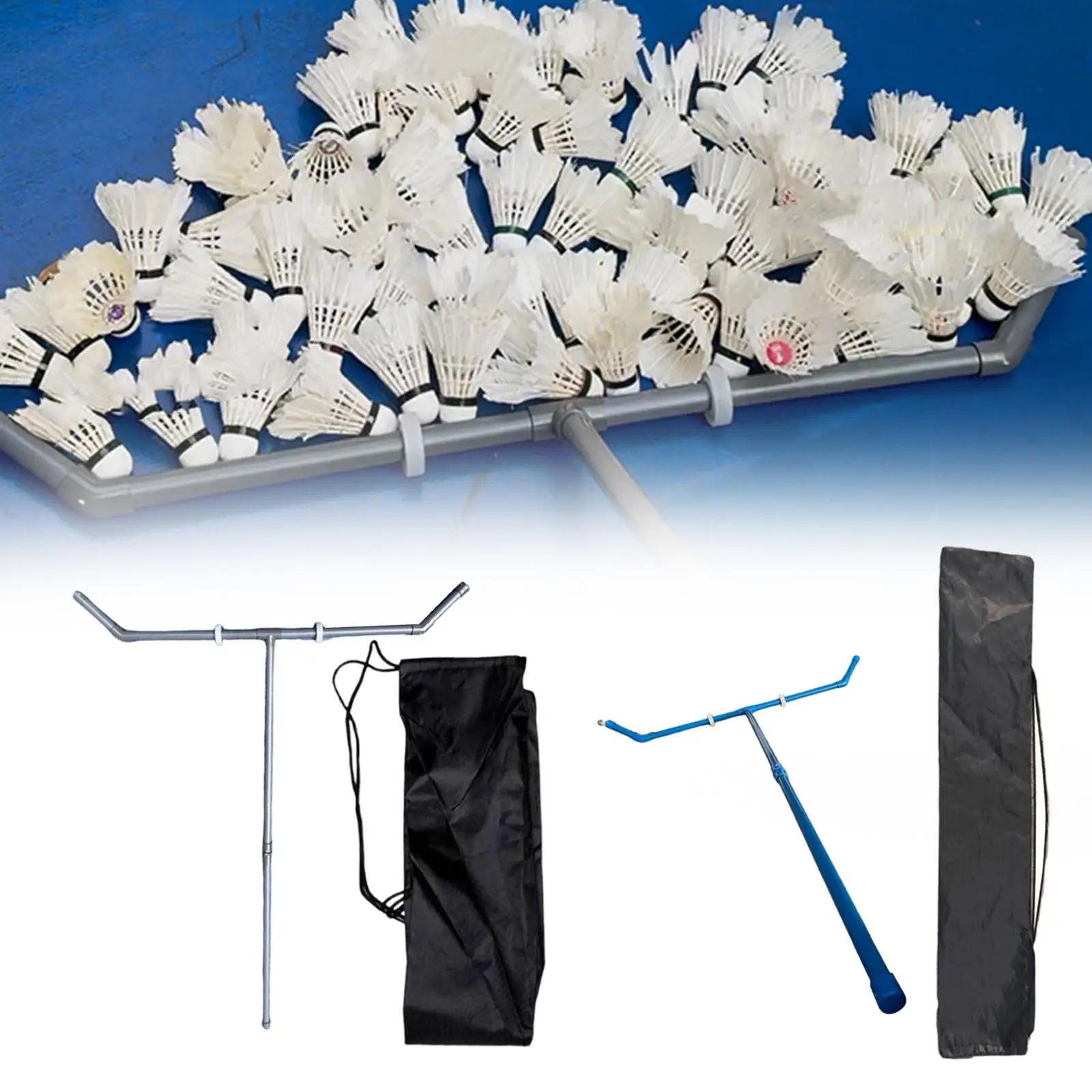 

Badminton Ball Collector Detachable Training Tool Tennis Ball Picker Sweeping Net for Court Gym Practice Equipment