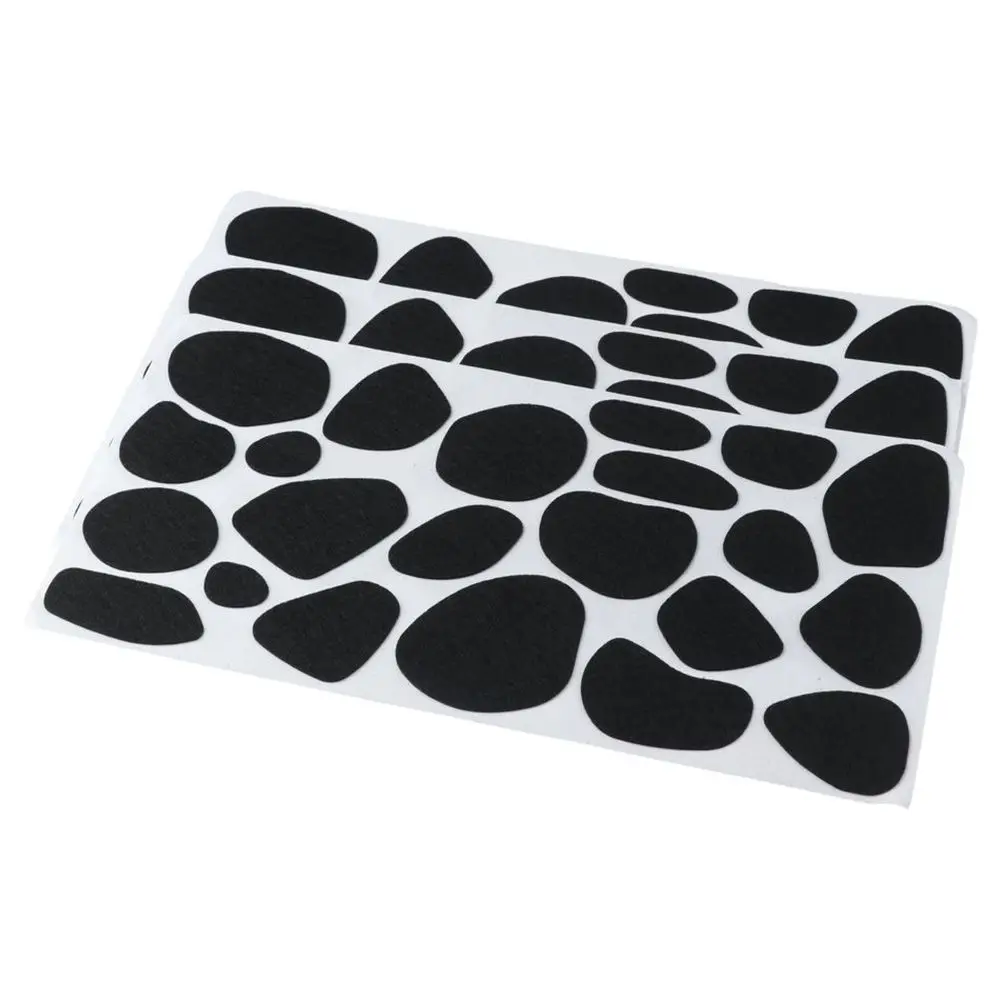 12 Sheets Black Adhesive Felt Circles Irregular Felt Messy Dots Sticker Dots 290*160mm Irregular Dots Circle Stickers