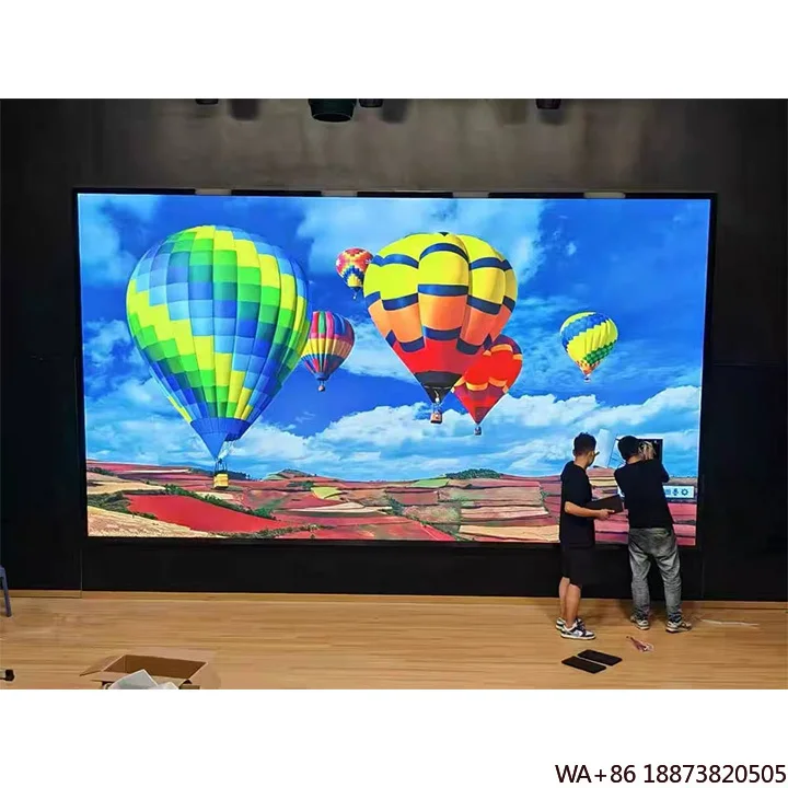 

LED Display Factory Custom Made Indoor Pitch1.86mm 2.5mm 3.076mm 4mm Giant Full Color Screen Video Wall Digital Signage and Disp
