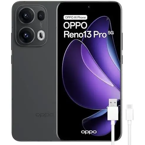 OPPO Reno 13 Pro 5G Smartphone - 512GB Storage, 12GB RAM, 6.7" AMOLED Display, Dual SIM, Graphite Gray Finish