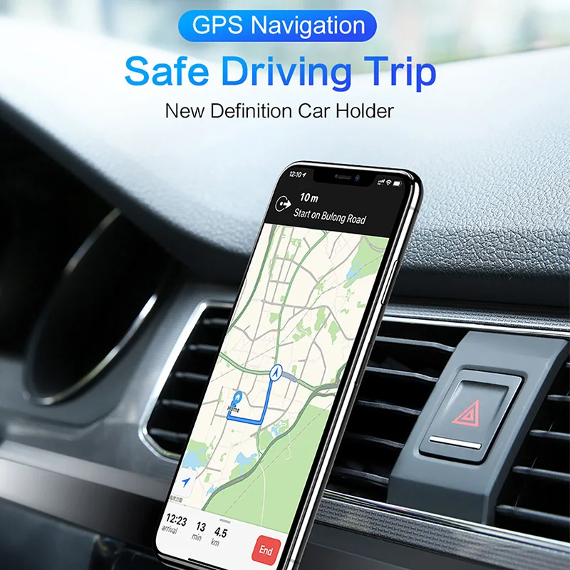 마그네틱 자동차 휴대폰 거치대 스탠드 에어 벤트 자석 자동차 마운트 GPS 스마트폰 모바일 지지대, 아이폰 삼성 샤오미 자동차 브래킷