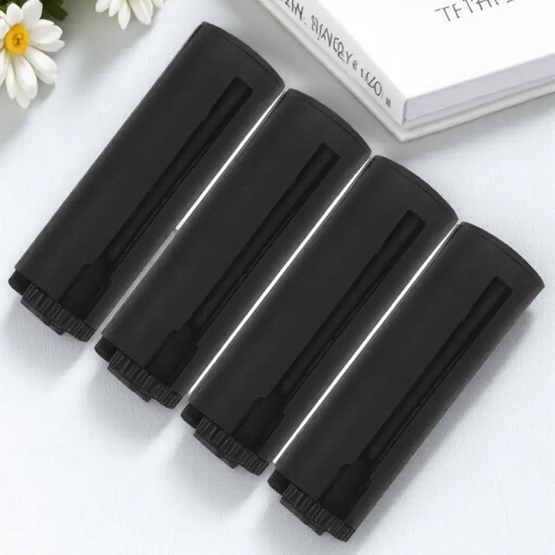 4Pcs Retractable Belt Barrier End Plastic Universal Stanchion Strap End for Crowd Control Home Office Mall Commercial Use