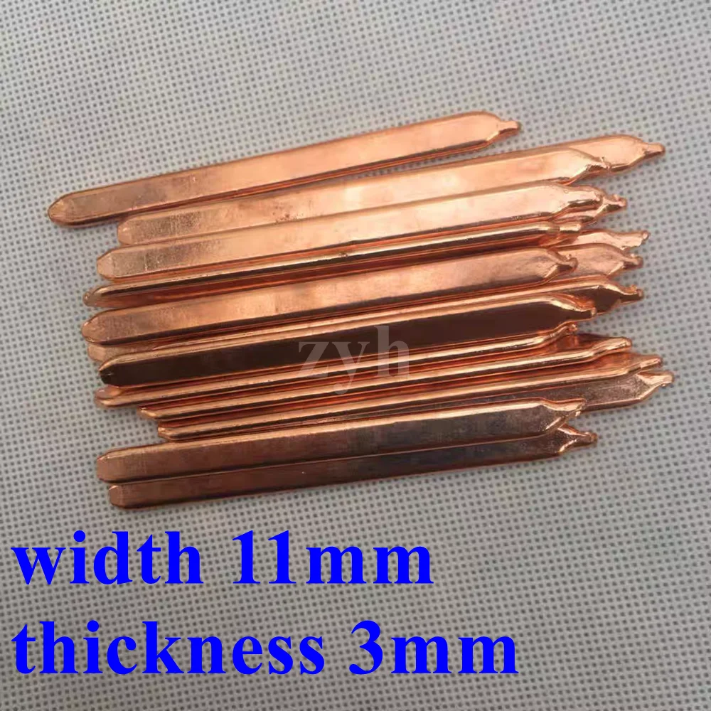 11mm Laptop Heatpipe Pure Copper Tube Tubing For Computer Notebook GPU Cooling CPU Air Cooler Heat Pipe Flat 100mm-400mm