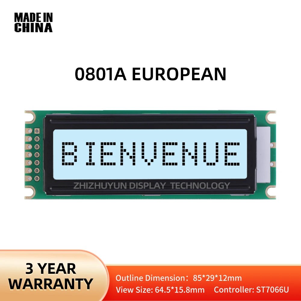 

Поддержка настройки 0801A Европейского ЖК-модуля, серого, черного текста, эквивалентный St7066U контроллер LCM модуль дисплея