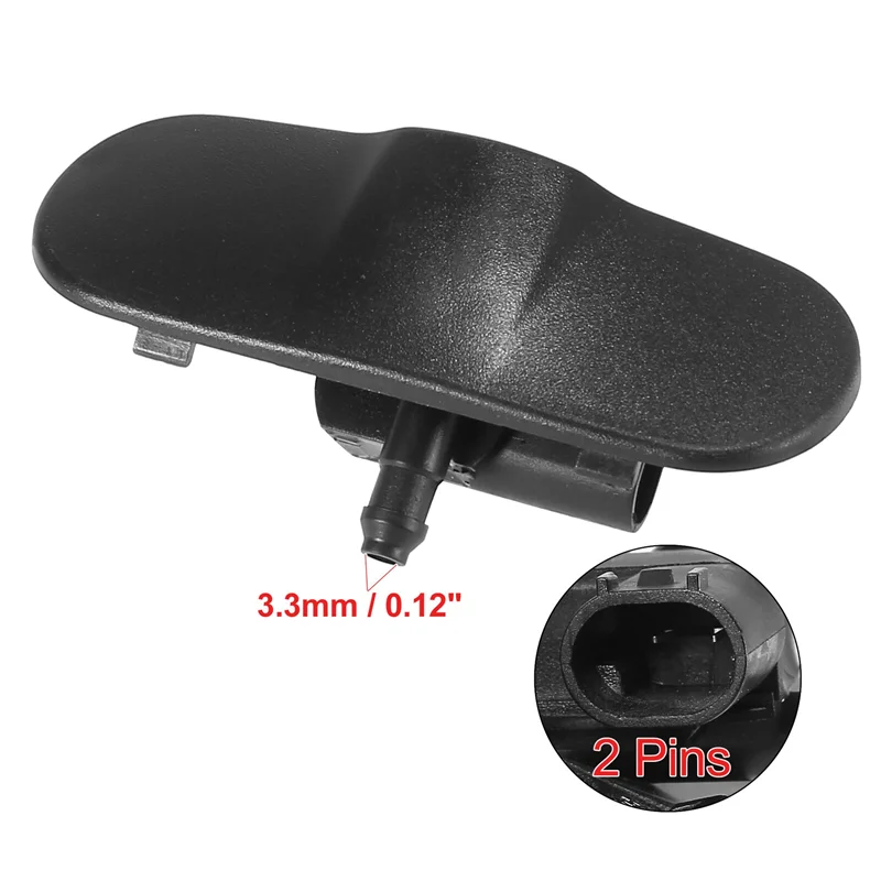 L&R Windshield Windscreen Washer Nozzle Spray Jet 8J0955987G / 8J0955988G for -Audi A1 A3 A4 A5 A6 A8 Q7 TT 05-15 Heated