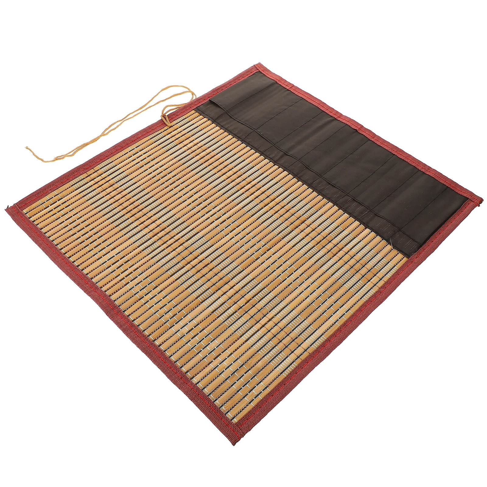 

Bamboo Roll Storage Bag for Calligraphy Brush Pens Portable Pencil Case Rope Design Painting Protection Pocket