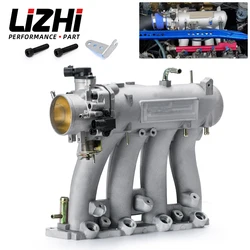 LZ Aluminum D15 D16 D-SERIES Intake Manifold With 70mm Throttle Body And TPS For 1988-2000 HONDA CIVIC CRX DEL SOL