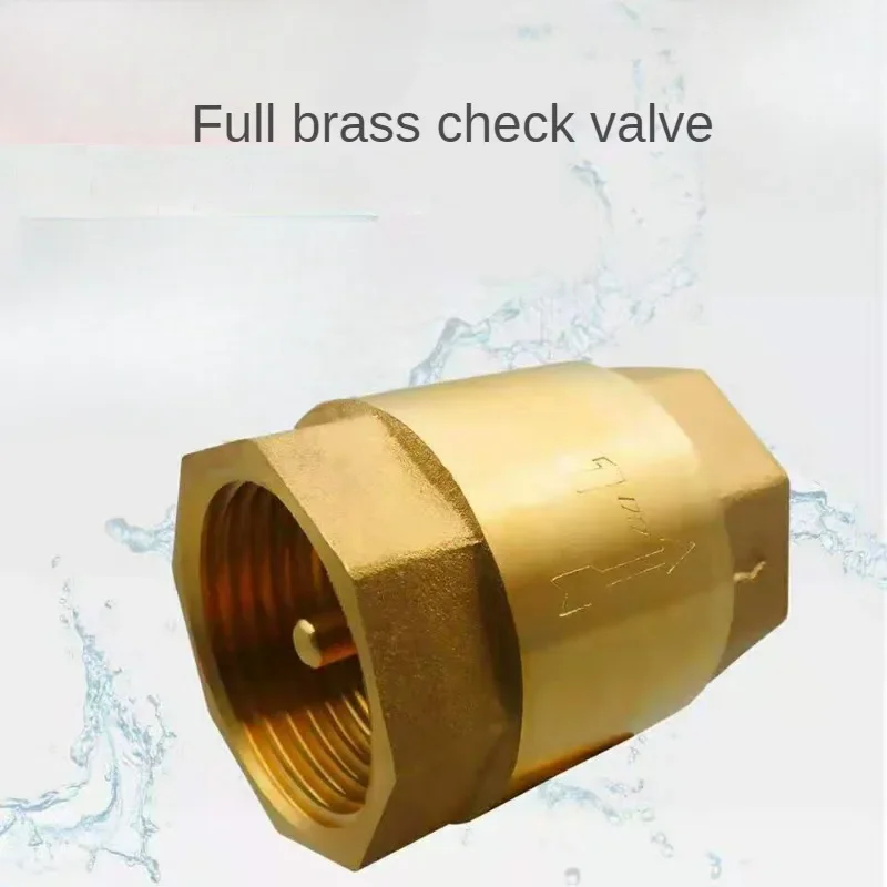 DN15/DN20/DN25 NPT Brass Thread Check Valve One Way Non-Return Check Valve 200WOG Male for Water Gas Oil Control Devices Valve