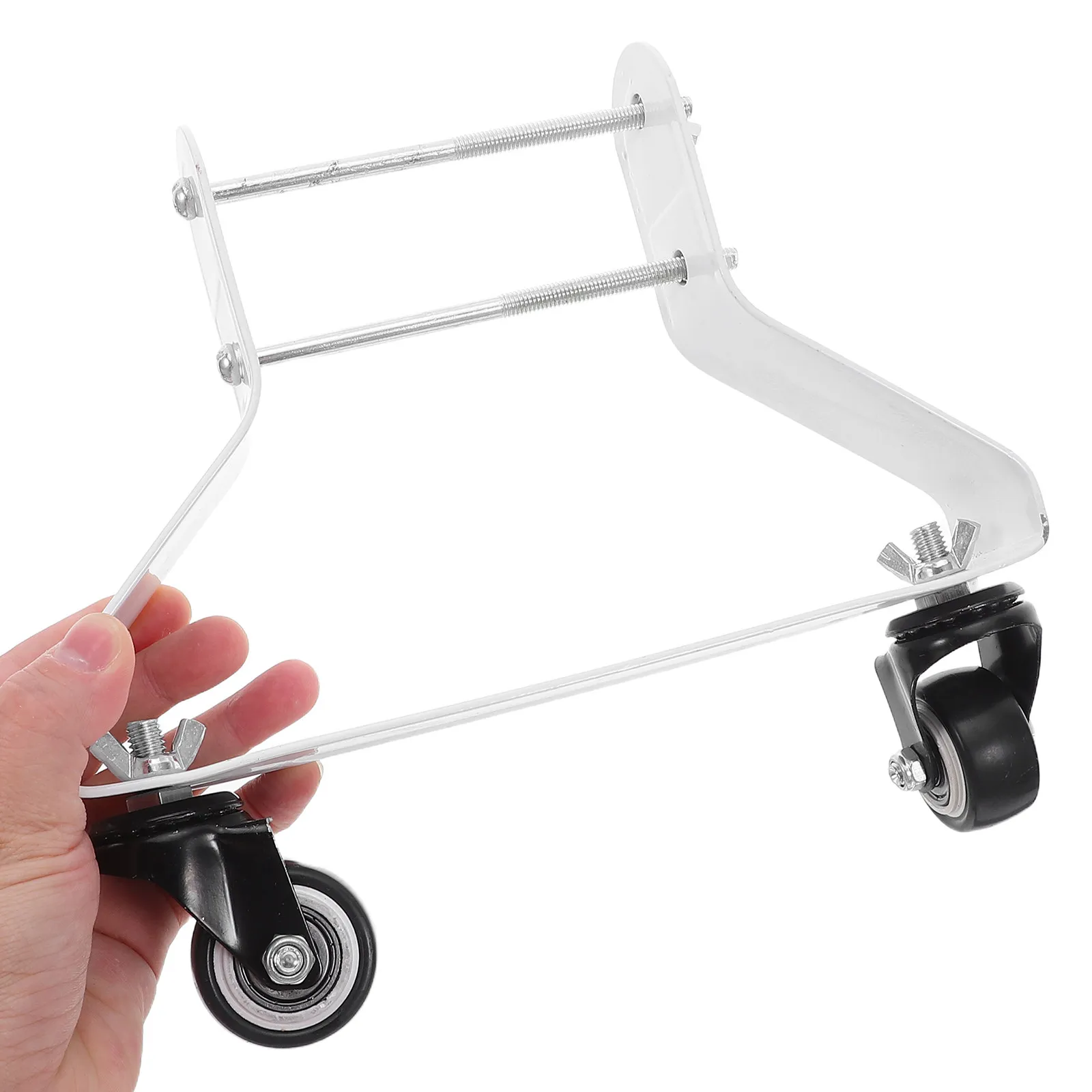Support de radiateur électrique à roulettes (2 pièces) pour radiateur à bain d'huile, kit de support roulant avec roulettes
