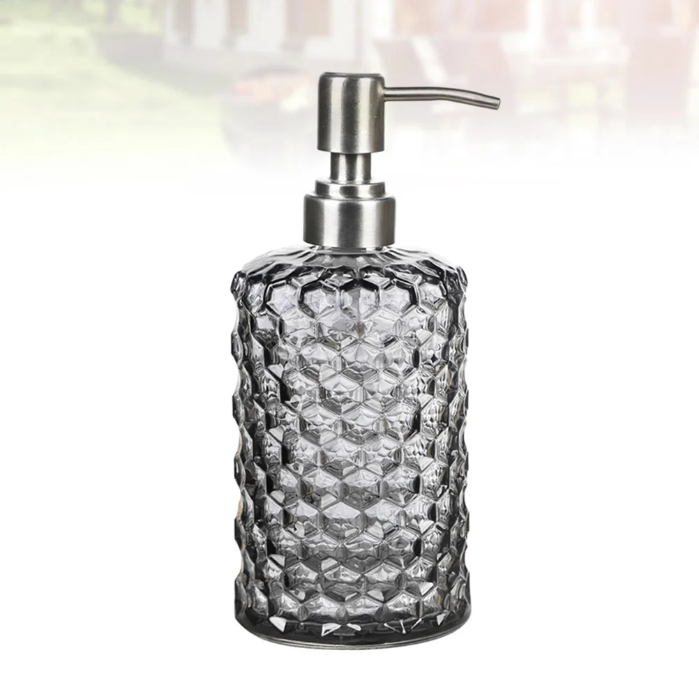 1 قطعة 500 مللي زجاجة محلول زجاجية إبداعية جميلة الشكل قابلة لإعادة الملء محمولة لبلسم الشامبو كريم السفر للاستخدام المنزلي