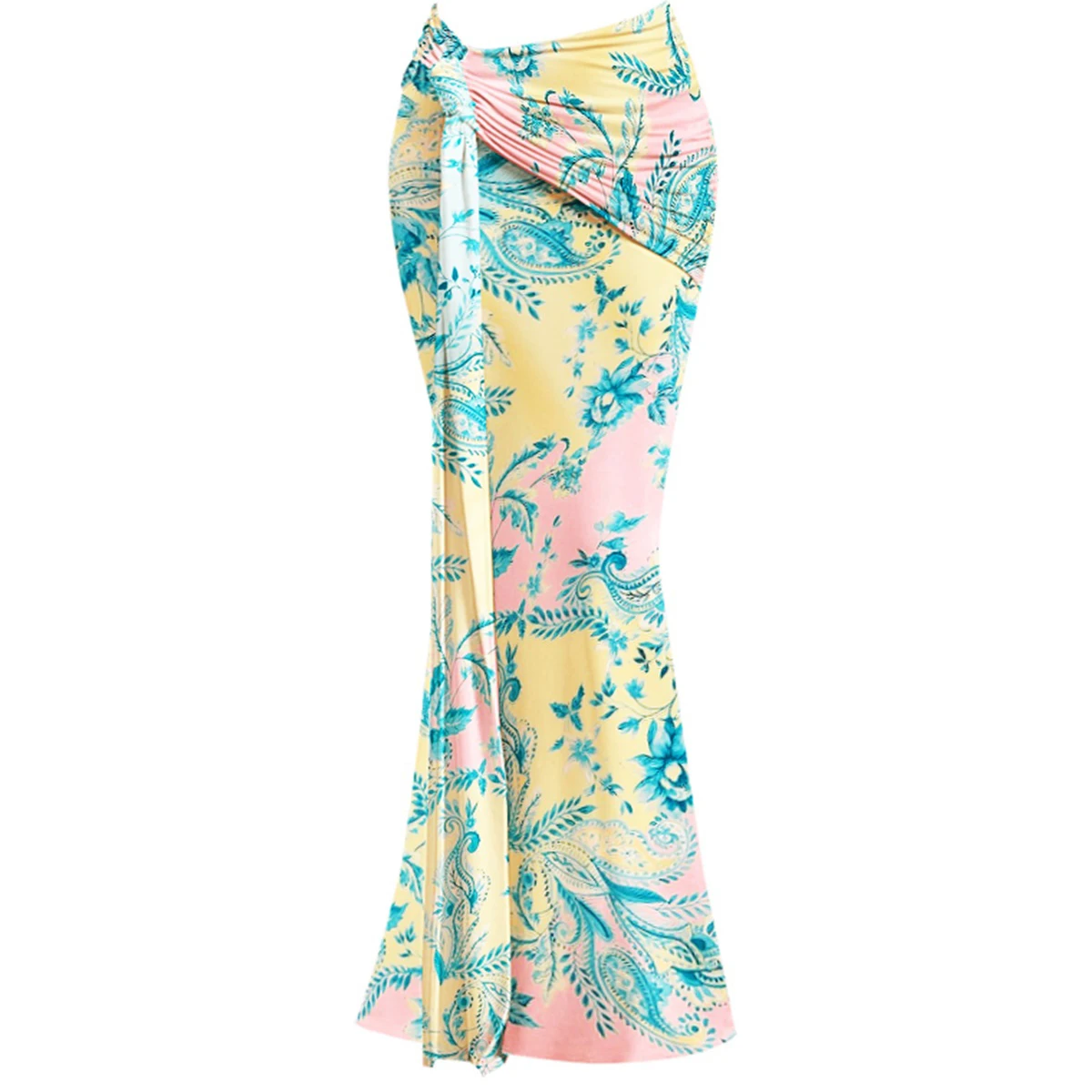 2025 ดอกไม้ชุดว่ายน้ํากระโปรงผู้หญิงชุดว่ายน้ํา Patchwork ชุดว่ายน้ํา Sliming Monokini ชุดว่ายน้ําเบาะชุดว่ายน้ํา