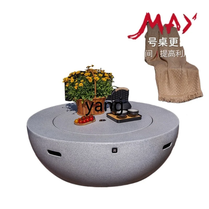 

LH Furnace Tea Table Outdoor Hotel Round Metal Campfire Gala Stove
