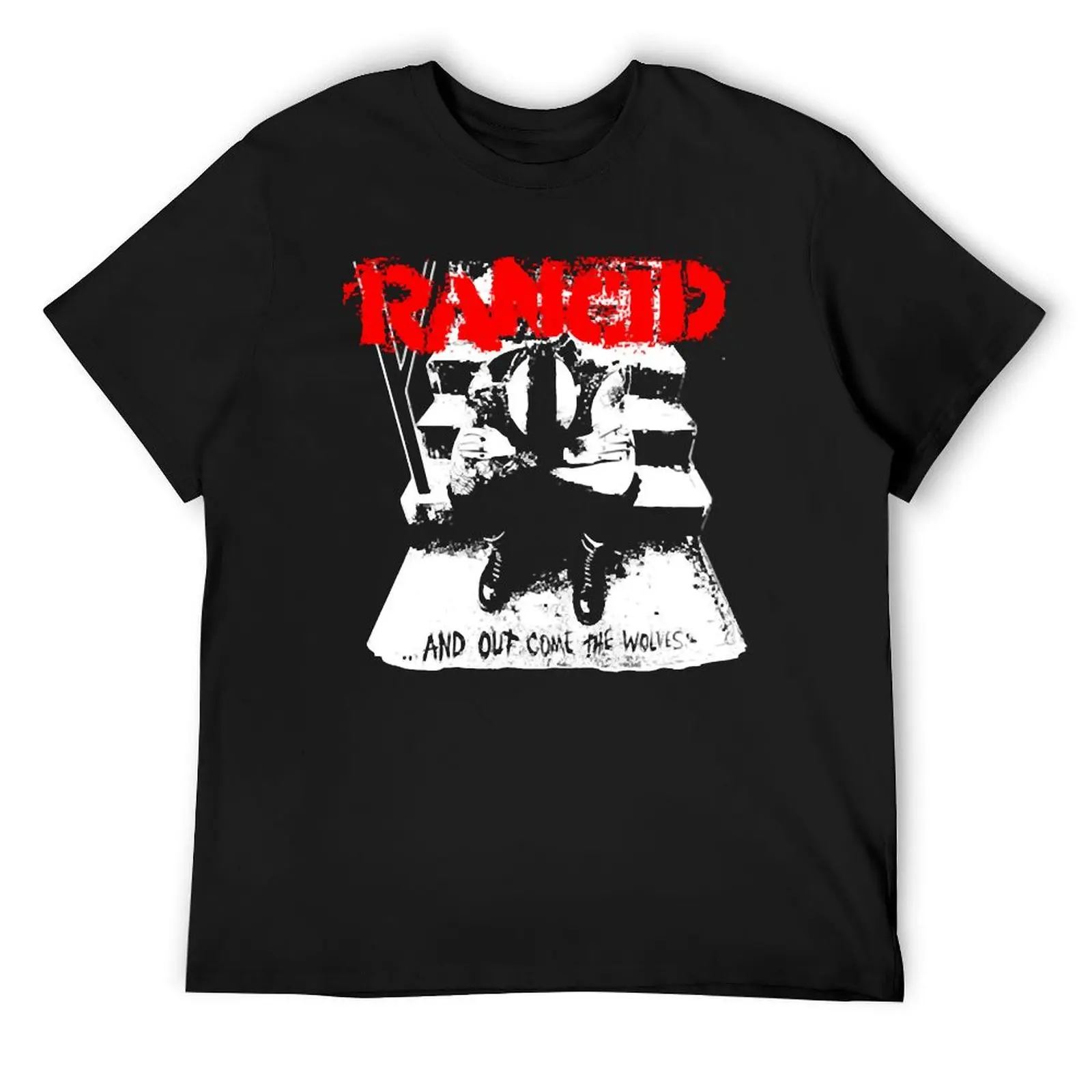 Rancid And Out Come The Wolves Official Merchandis T-Shirt anime t shirts summer top mens funny t shirts