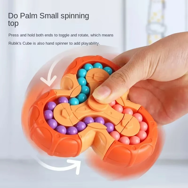 Jouet d'intelligence pour enfants, haricot magique à Six faces, Puzzle et jouet Cube magique anti-Stress