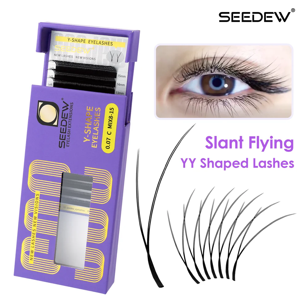 

SEEDEW 0.07 Oblique Flying YY Eyelashes Extensions Fox Series False Eyelashes Natural Soft Lashes