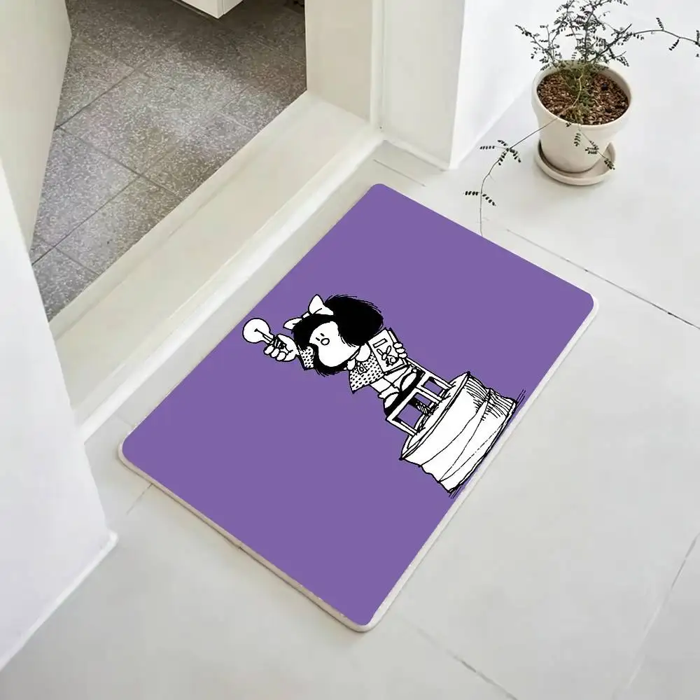 Funny M-Mafalda Soft Thick Non-Slip Mat for Living Room Bedroom Kitchen Decor Rugs