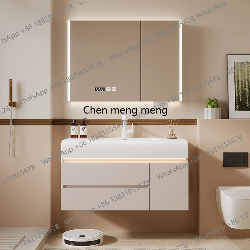 Space Saver Modern Bathroom Cabinet Paper Drawers Partitions Makeup Vanity Bathroom Cabinet Wall Perfume Gabinete Home Furniture