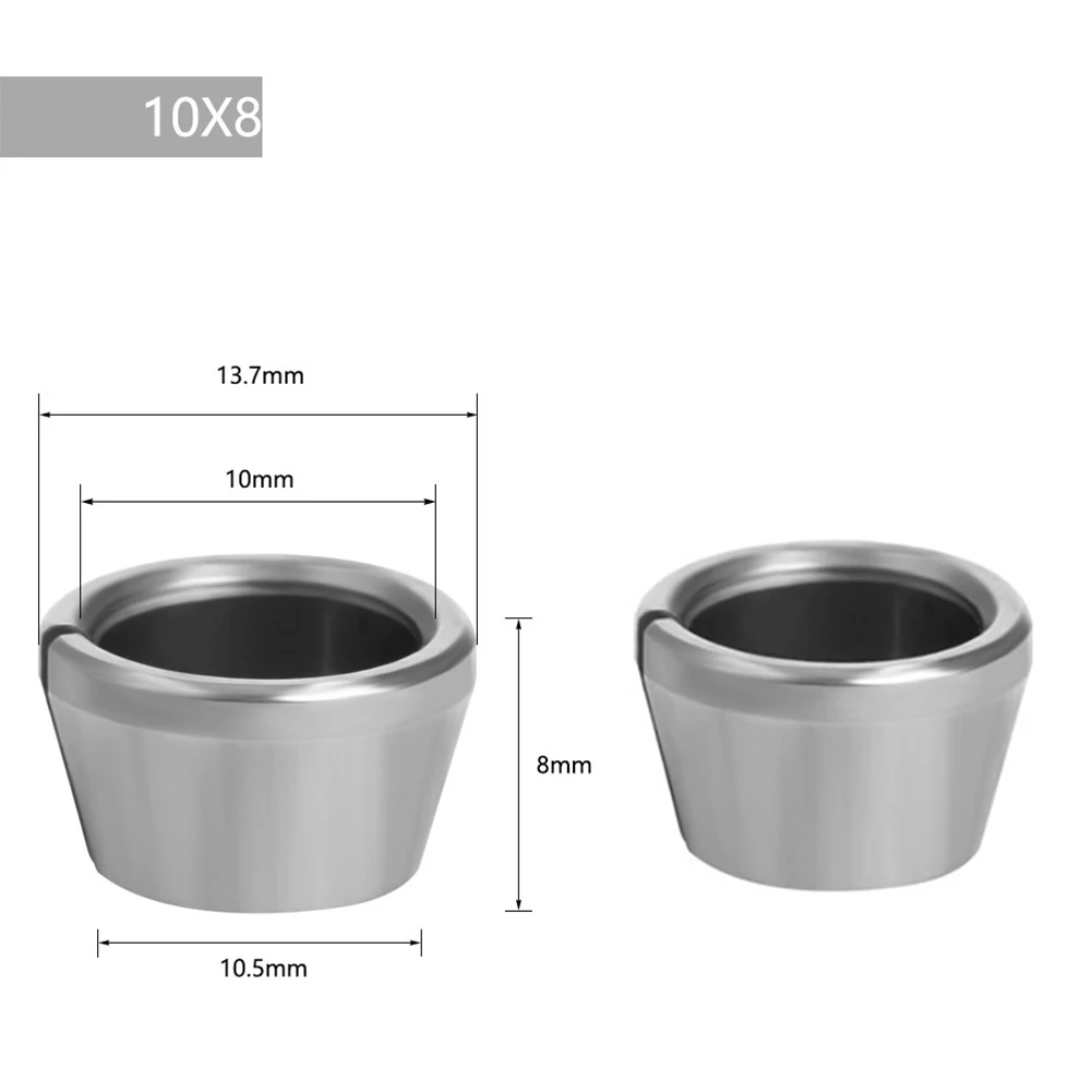 2PCS Carbon Steel Collet Chuck Adapter For Engraving Trimming Machine Wood Route Bit Collets 6/6.35/8/9.5/10mm