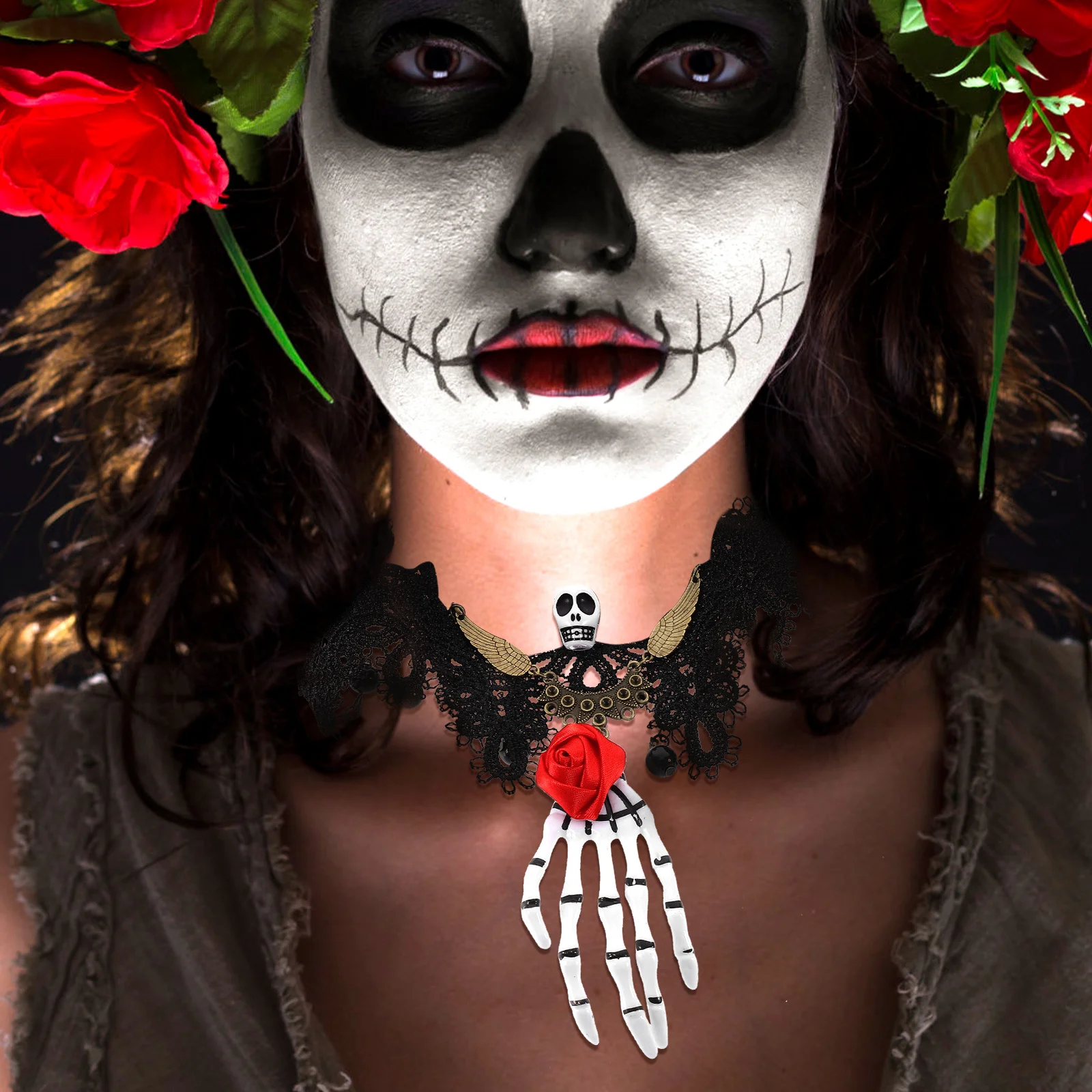 

Necklace for Choker Necklaces Woman Halloween Supplies Collar Women Grunge