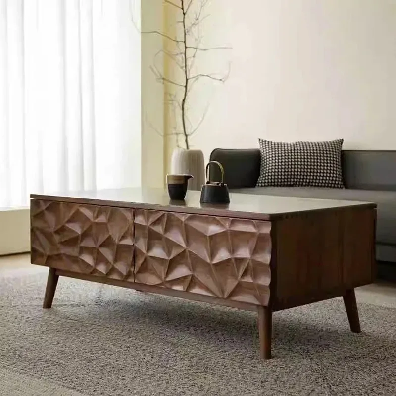 

Nordic Beauty Coffee Table Premium Modern Simple Luxury Coffee Table Drawers Storage Table Basse Design Living Room Furniture