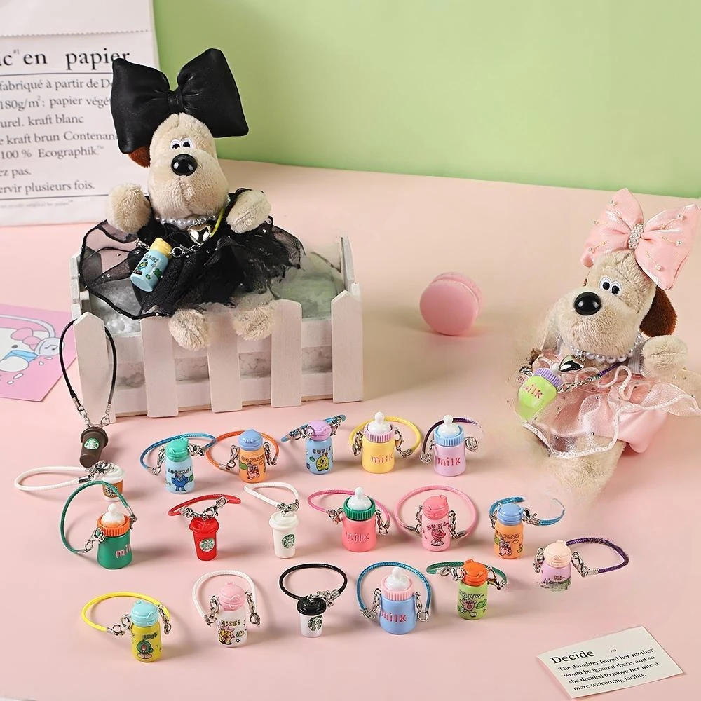 

Mini Insulated Cup Pendant Cute Suitable for Labubu Bottle Doll Accessories Simulation Hollow Water Cup Doll Accessories