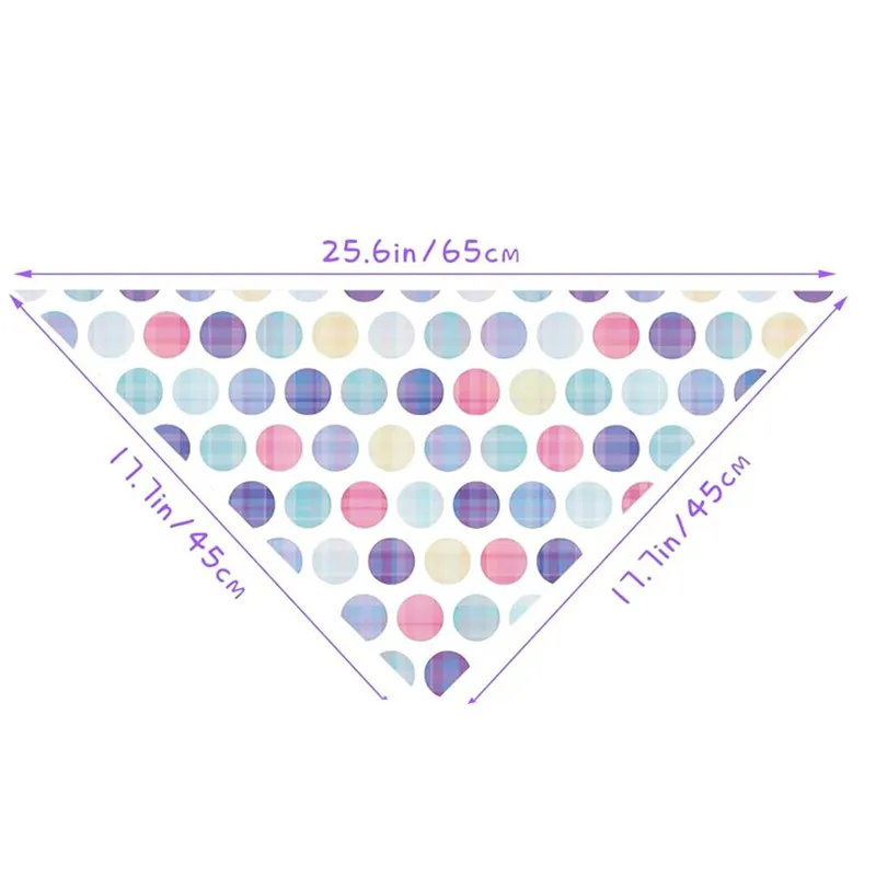 60 Pcs Polka Dot Dog Bandanas Bulk Dog Triangle Scarf Puppy Bibs Adjustable Pet Cat Puppy Accessories Grooming Supplies