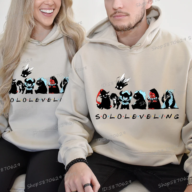 Solo Leveling Pullover Hoodie for Men Women Anime Fans Gift Cartoon Classic Sweatshirt Sung JinWoo Harajuku Hoodie Female/Male