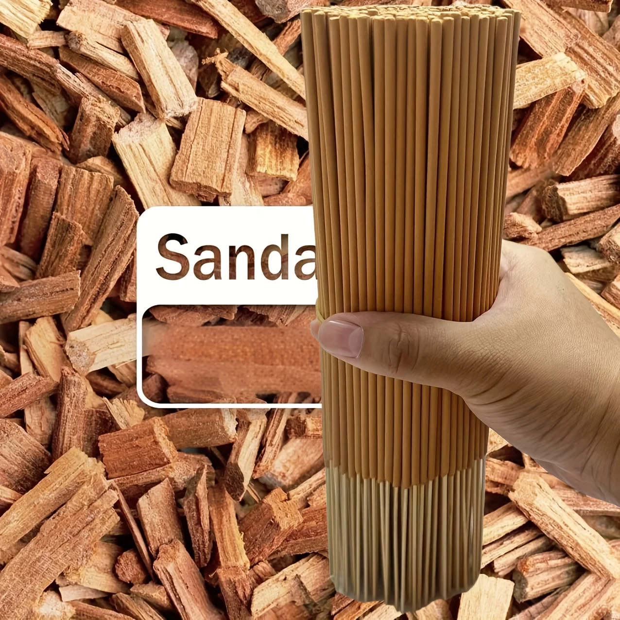 Extended Burn Time Natural Sandalwood Incense Sticks - 45 Minutes Burning Time, Artificial Wood Summer Fragrance, Suitable for Home, Camping, Patio, Pool, and Outdoor Activities - Air Purification and Relaxation, Holiday Decorations (Halloween/Christmas/Easter/Thanksgiving)
