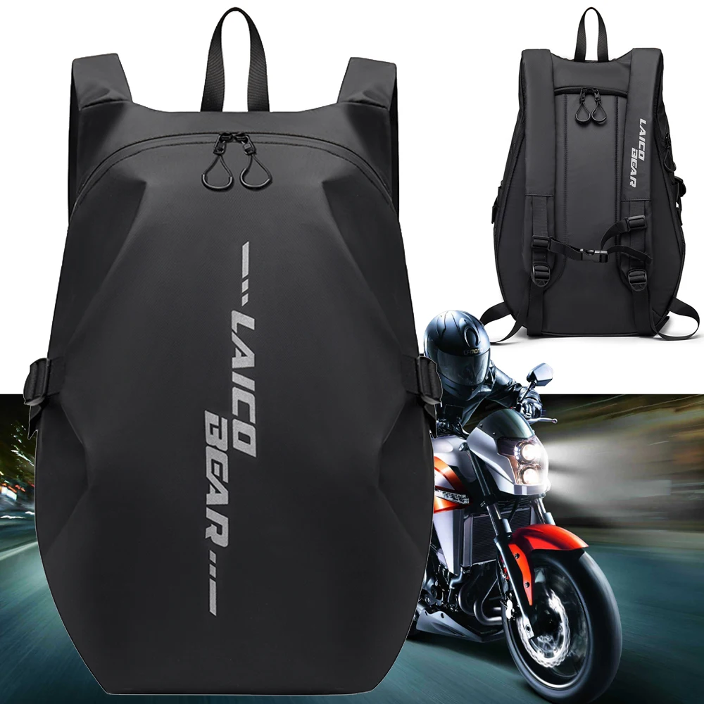

Vintage Motorcycle Helmet Backpack Waterproof Large Capacity Moto Biker Luggage Reflecitve Computer Backpack Bicycle Travel Bag